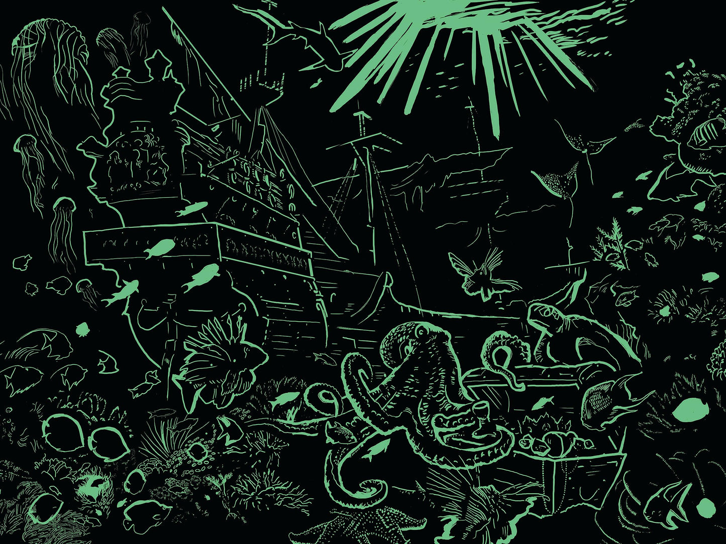 Ceaco - Undersea - Glow - 750 Piece Jigsaw Puzzle