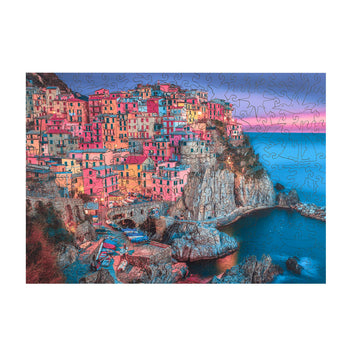 Buffalo Games - Cinque Terre Wood Puzzle - Whimsy Cut Jigsaw Pieces - 250 Piece Jigsaw Puzzle