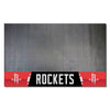 FANMATS 14205 Houston Rockets Vinyl Grill Mat - 26in. x 42in. - Deck Patio Protective Mat | Oil, flame, and UV resistant