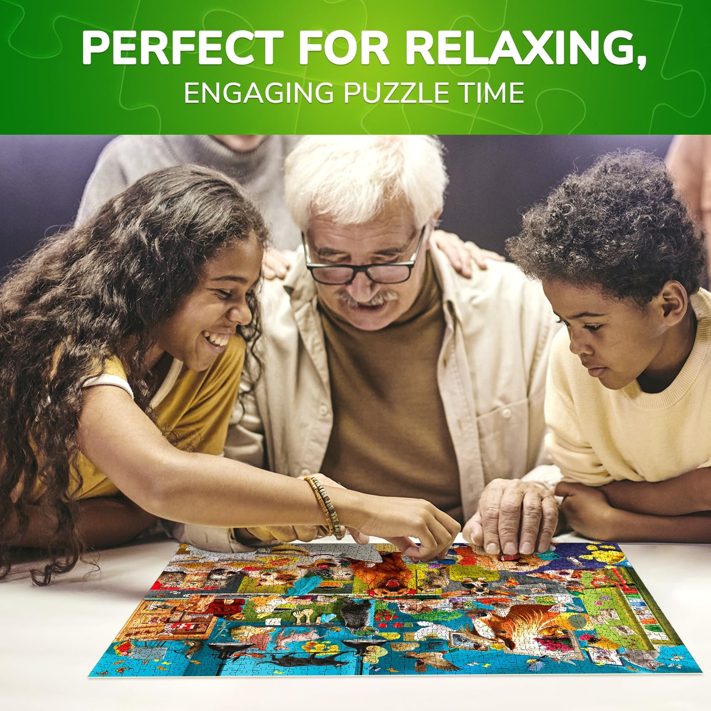 QUOKKA Jigsaw Puzzles 1000 Pieces for mature-themeds - Puzzles for Men and Women - Funny Animals for Kids Ages 8-12 - Animals Party