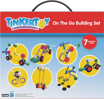 Tinkertoy On The Go Building Set - 65 Parts - Ages 3 & Up - Creative Preschool Toy