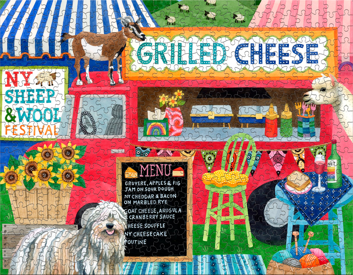 Ceaco - 4 In 1 Multipack - Food Trucks - (4) 500 Piece Jigsaw Puzzles