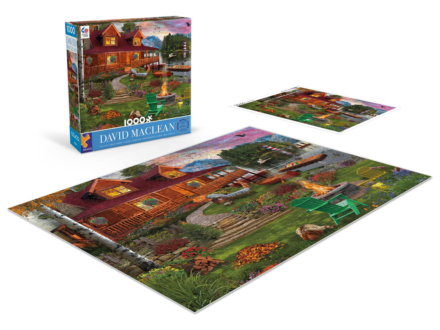 Ceaco - David Maclean - Cottage Retreat - 1000 Piece Jigsaw Puzzle