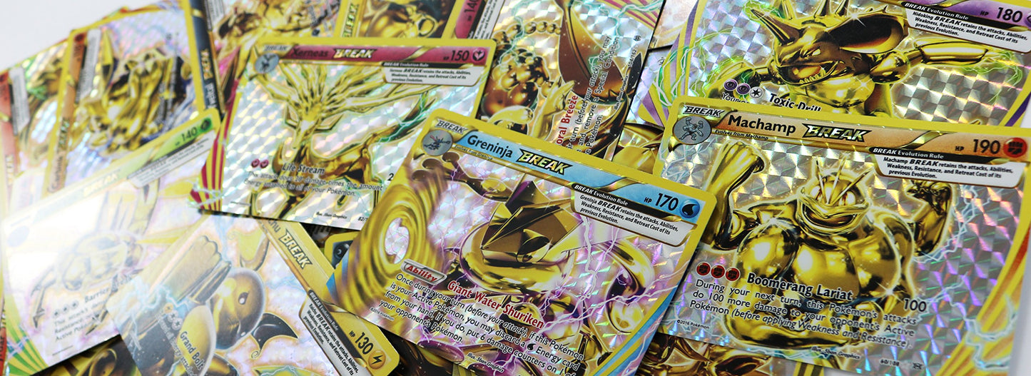 Pokemon 5 Break Cards Lot - Multicoloured Cardstock Collectibles, Model B01LW5E6NW
