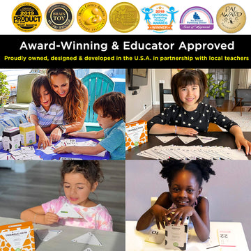 Ultimate Addition & Subtraction Math Mastery Flash Cards Bundle: 722 Equations (All Facts 0-12) For Engaging K-3Rd Grade Learning - Fact Family & Single-Fact Cards, Color-Coded, Graphic Illustrations