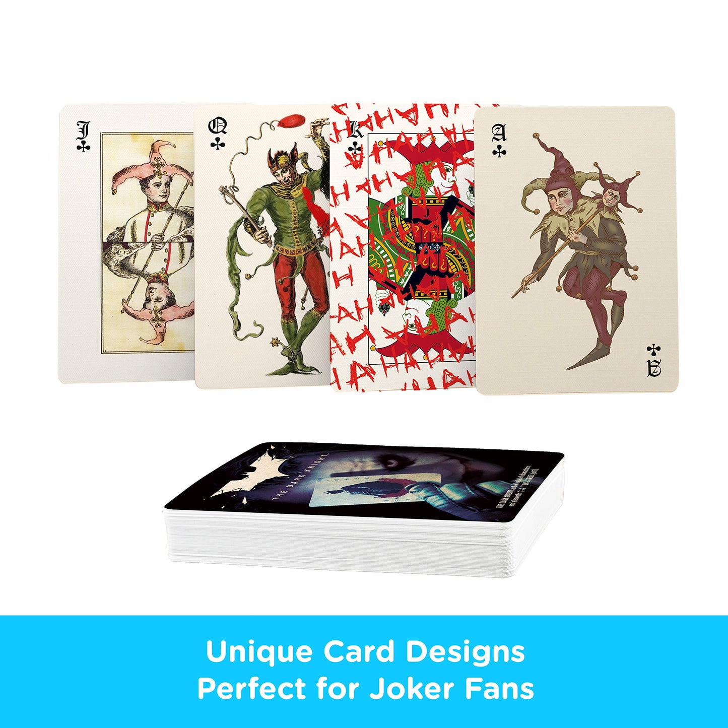 Aquarius Dc Comics Joker Playing Cards - Dark Knight Joker Themed Deck Of Cards For Your Favorite Card Games - Officially Licensed Dc Comics Merchandise & Collectibles