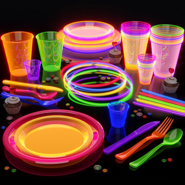Crown 100 Count 22 inch. Glow Necklaces - Long Lasting Glow Light Sick Neon Necklaces for Parties and July 4th