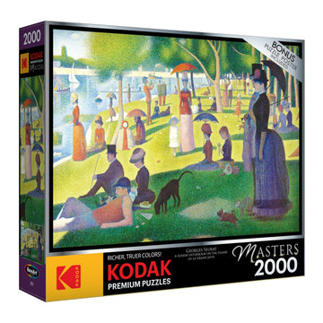 Roseart - Kodak Masters - A Sunday Afternoon On The Island Of La Grand Jatte By Georges Seurat - 2000 Piece Jigsaw Puzzle For Adults