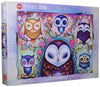 Heye 29768 Great Big Owl Puzzle - 1000-Piece Silver Cardboard Jigsaw