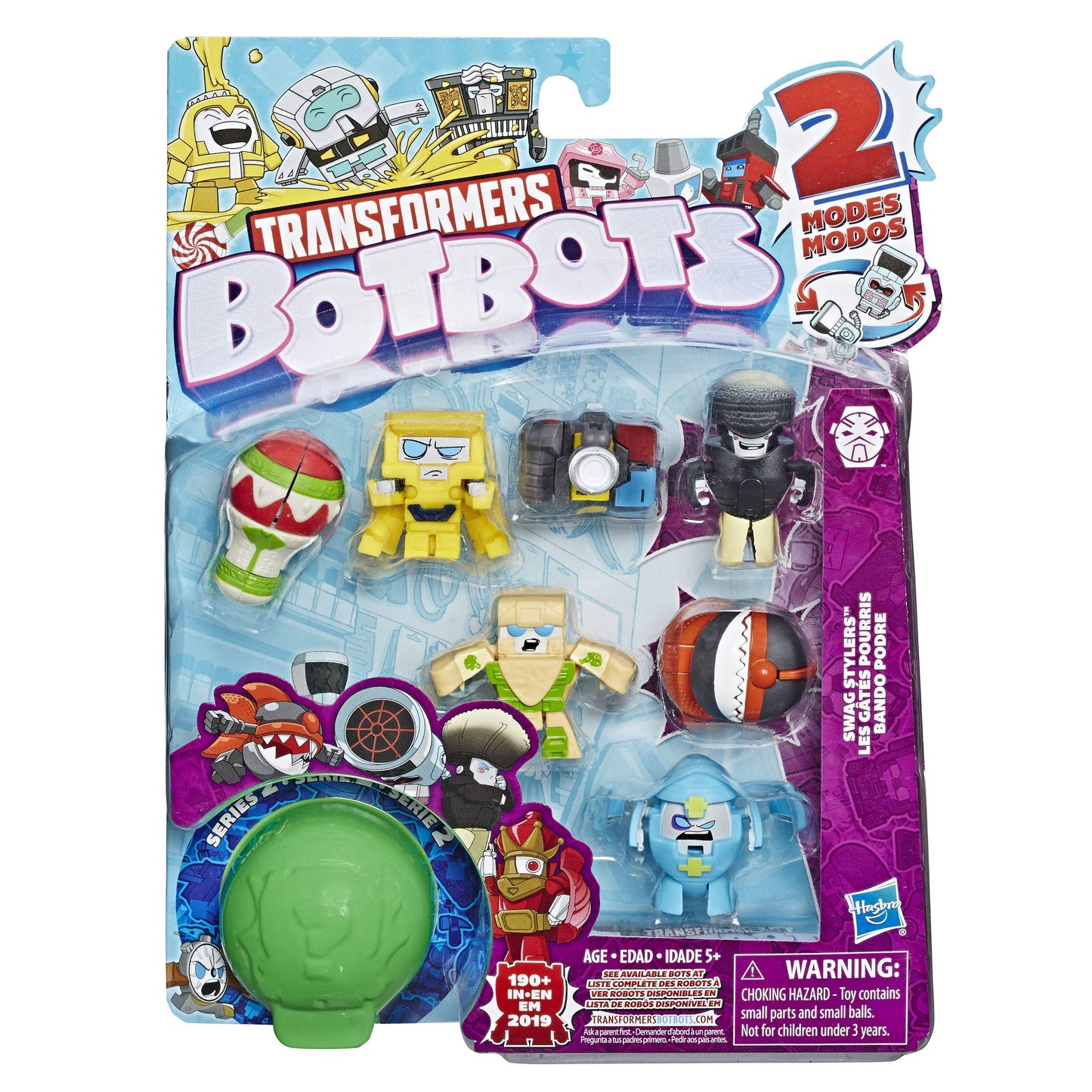 Transformers Hasbro Toys Botbots Series 2 Swag Stylers 8 Pack - Mystery 2-in-1 Collectible Figures! Kids Ages 5 & Up (Styles & C