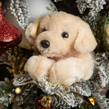 The Petting Zoo Yellow Labrador Dog Stuffed Animal Plushie, Gifts For Kids, Scoopz Wildlife Animals, Dog Plush Toy, 8 Inches