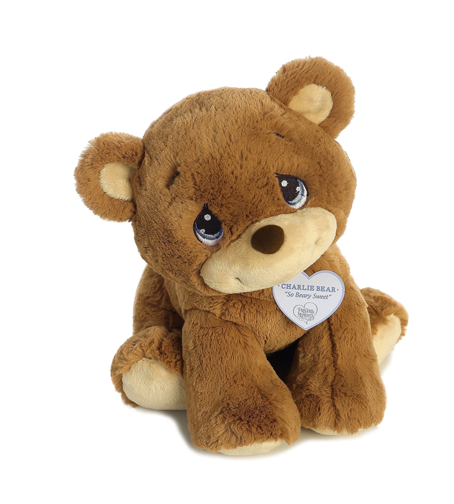 Aurora® Inspirational Precious Moments™ Charlie Bear Stuffed Animal - Cherished Memories - Enduring Comfort - Brown 12 Inches