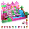 Magnetic Blocks - Princess Castle 112 pcs Polar Cubes Magnetic Building Blocks Set Designed in USA Sensory Princess Blocks