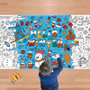 Ohome Winter Giant Coloring Poster/Tablecloth-Winter Decorations - 30 X 72 Inches Jumbo Coloring Banner Kids Crafts Gifts Activi