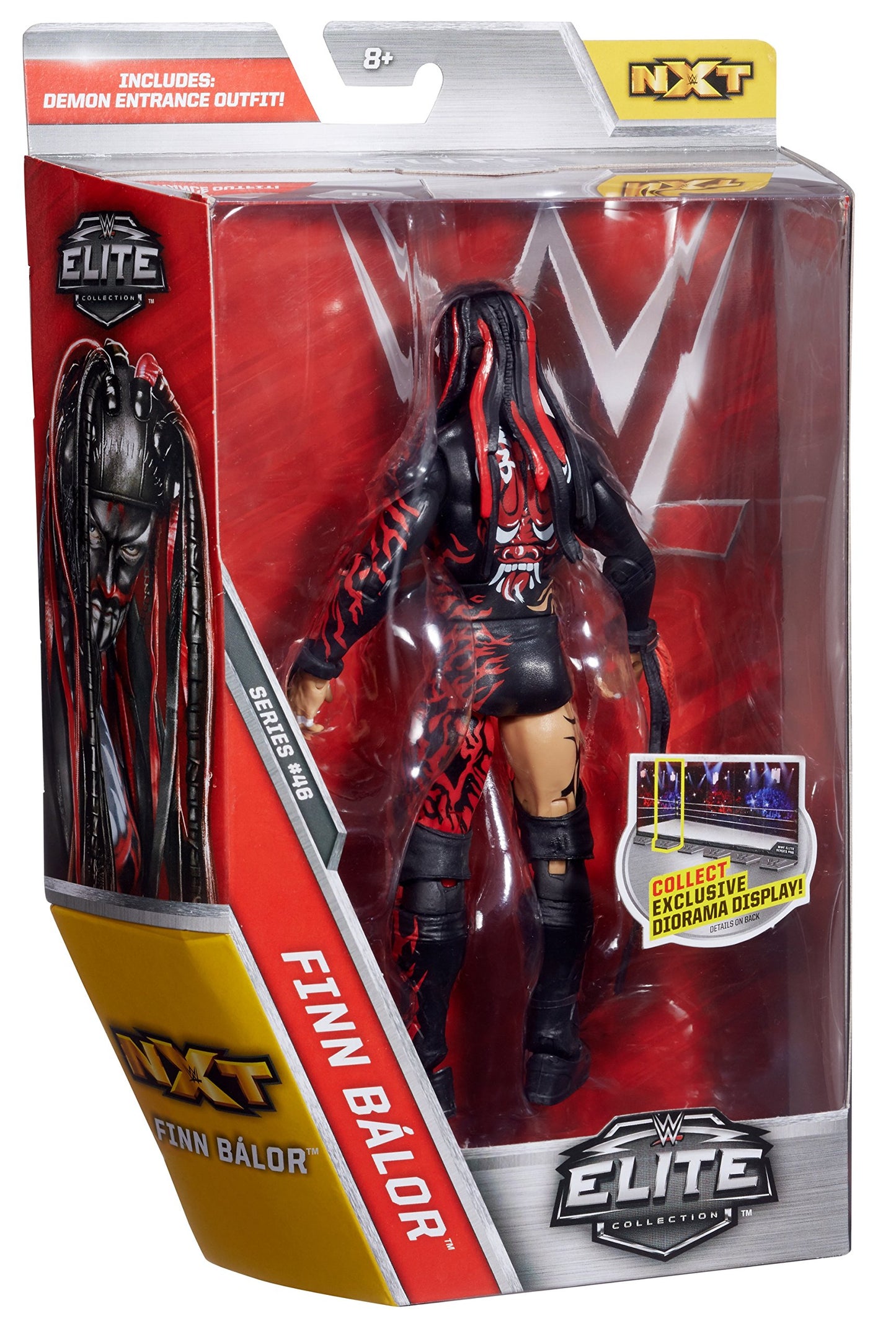 WWE Elite Collection Finn Balor Action Figure - Red - Model DXJ01 - Plastic Material