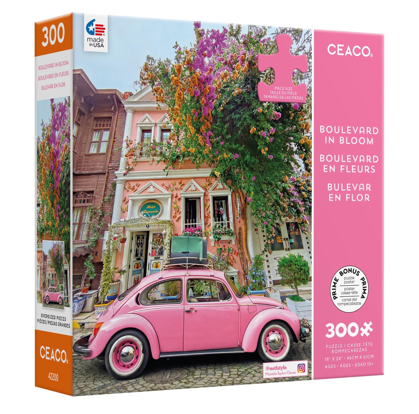 Ceaco - Scenic Photography - Boulevard In Bloom - 300 Piece Jigsaw Puzzle