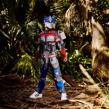 Optimus Prime Costume, Muscle Transformer Costumes For Boys, Padded Character Jumpsuit, Kids Size Extra Small (3T-4T)