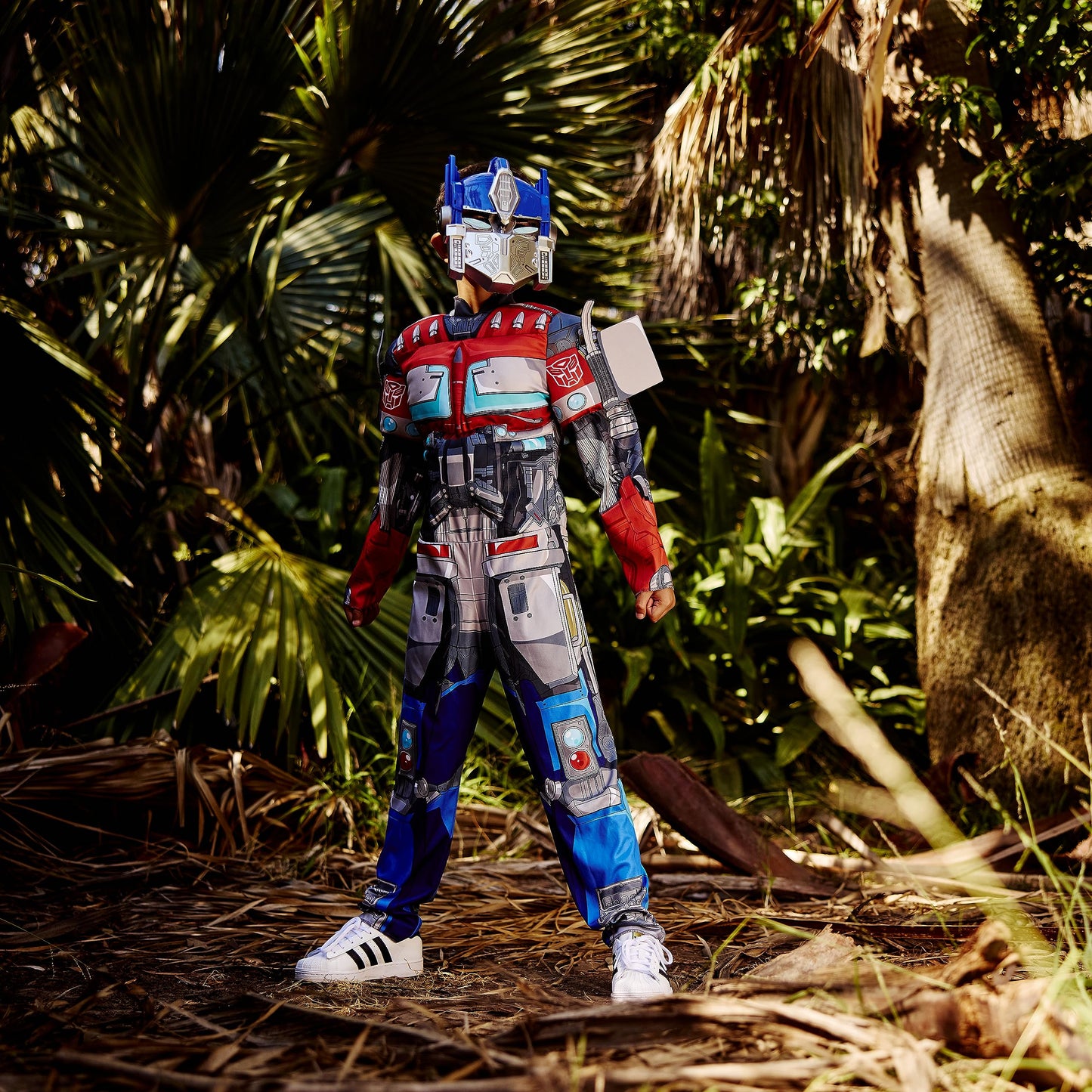 Disguise Optimus Prime Muscle Costume, Official Transformers Rise Of The Beasts Costume And Mask, Small (4-6)