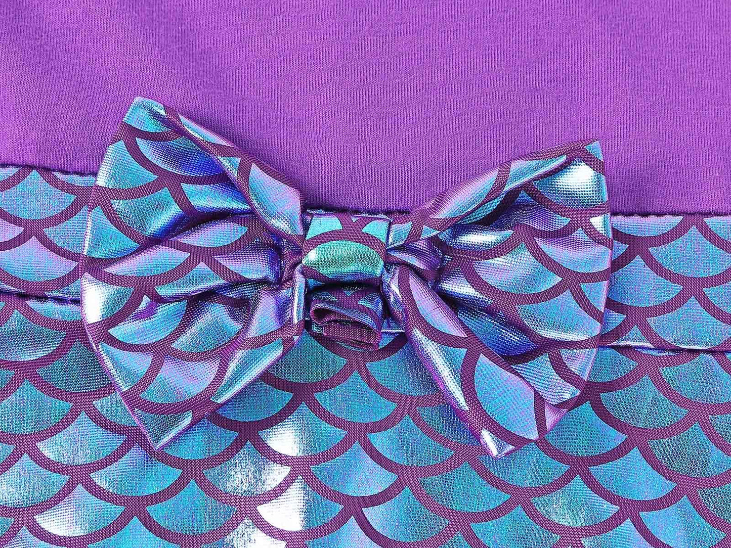 Henzworld Mermaid Birthday Outfit Ariel Costume For Girls Princess Party Dress Up Clothes Vestido De Sirena Para Niña,1-2T Purple