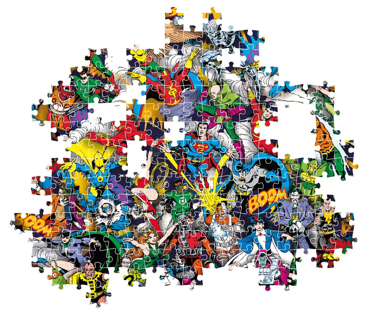 Clementoni - Impossible Puzzle - Dc Comics Justice League - 1000 Pieces - Difficult Puzzle For Adults With Superheroes, Made In