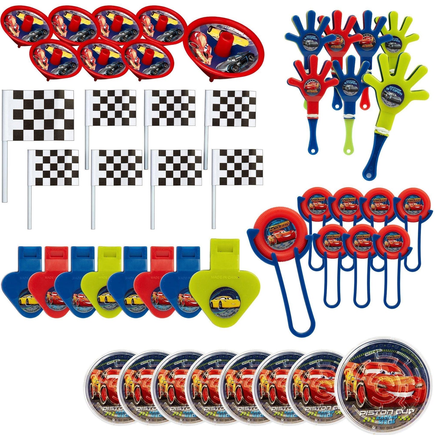 Amscan Disney 'Cars 3' Mega Mix Value Pack, Party Favor