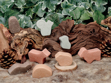 Little Lands Woodland, Set of 8 Stone Figures