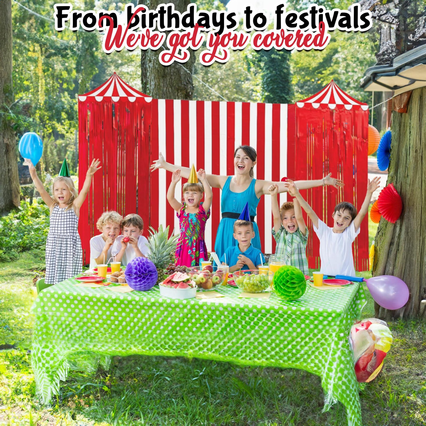 Fun Express Carnival Backdrop Banner - Party Decor - 1 Piece