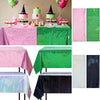 LOYIM 4 Pcs Witch Holographic Tablecloth for Party Pink Green Silver Black 54 x 108 Witch Princess Theme Decorations Iridescent