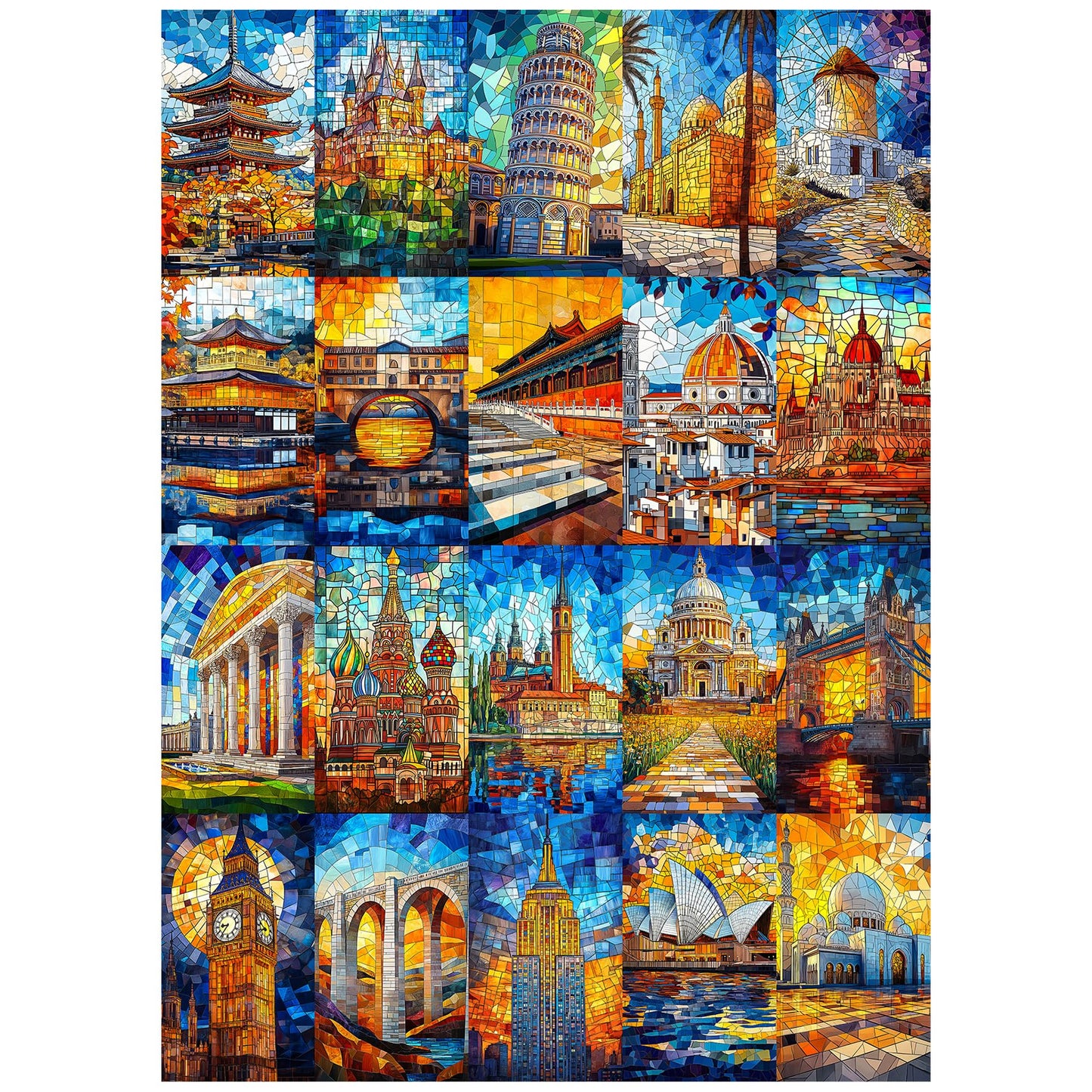 All4Jig Building Fun Jigsaw Puzzles For Adults And Kids, 1000 Pieces, 27.6'' X 19.7'', Christmas Secret Santa Gift, White Elepha