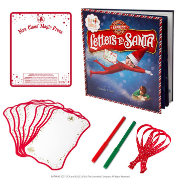 The Elf On The Shelf: Letters To Santa - Send Shrinking Christmas Lists To Santa Through Your Elf- 20 Piece Gift Set Includes Magic X-Mas Paper, Mrs Claus' Press, Ribbon Sashes, Markers, And Parchment