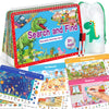 Elfew Search And Find Book For Kids Ages 4-6,3-8, Reusable Activity Mats With 2 Dry Erase Markers 24 Themes Activity Book,Educational Toys For 3+ Year Old