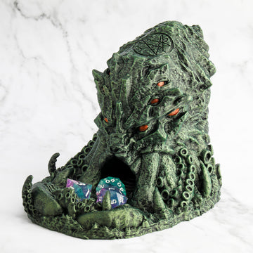 AUSPDICE DND Dice Tower - Dice Tower and Tray for RPG Games, Cave Style Dice Tower for Role Playing Dice