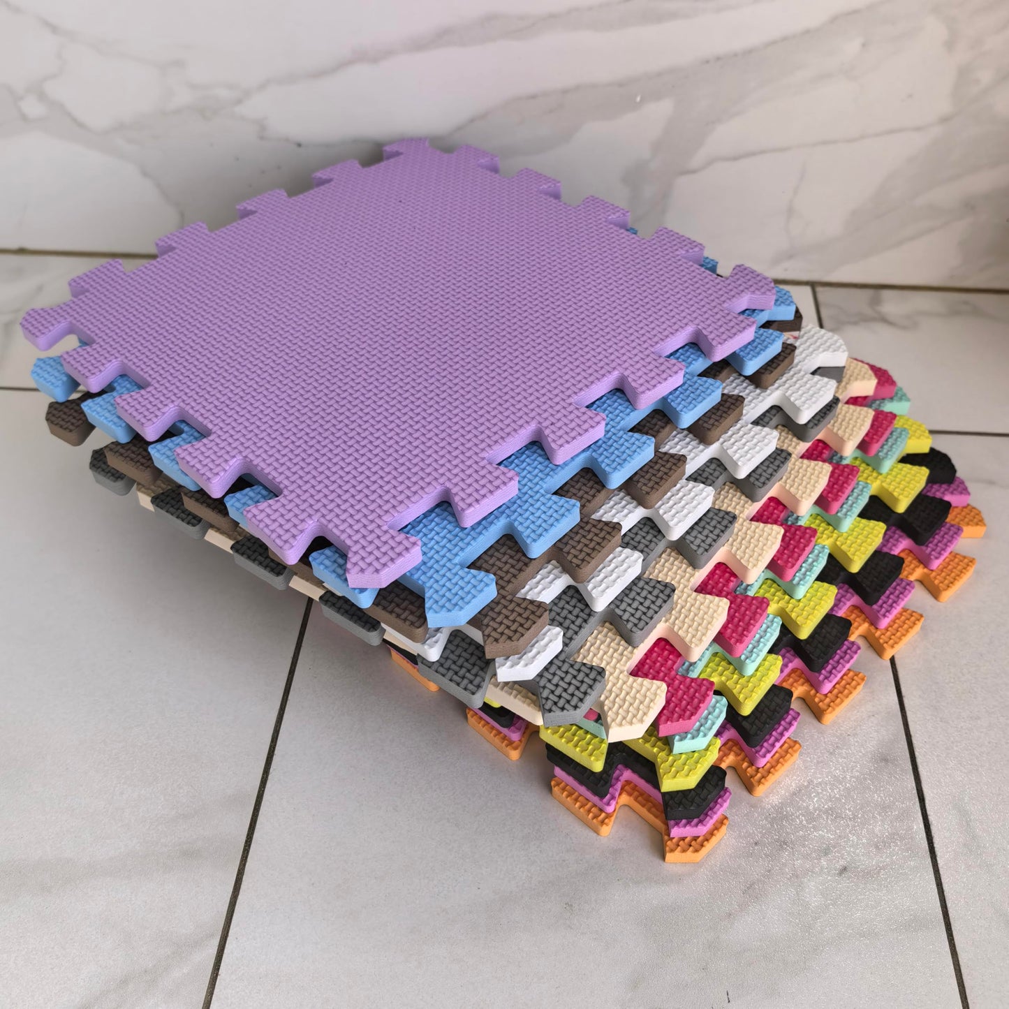 YIMINYUER 9 Tiles (30cm 30cm 1cm Each Tile) Baby Soft Puzzle Play Mats, Kids Thick EVA Foam Floor, Toddlers & Childrens Soft