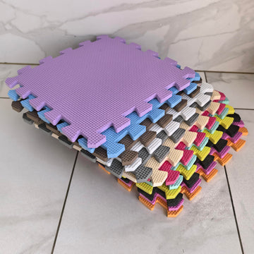 YIMINYUER 9 Tiles (30cm  30cm  1cm Each Tile) Baby Soft Puzzle Play Mats, Kids Thick EVA Foam Floor, Toddlers & Childrens Soft