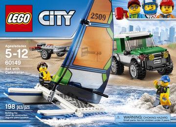 Lego City Great Vehicles 4X4 With Catamaran 60149 Building Kit