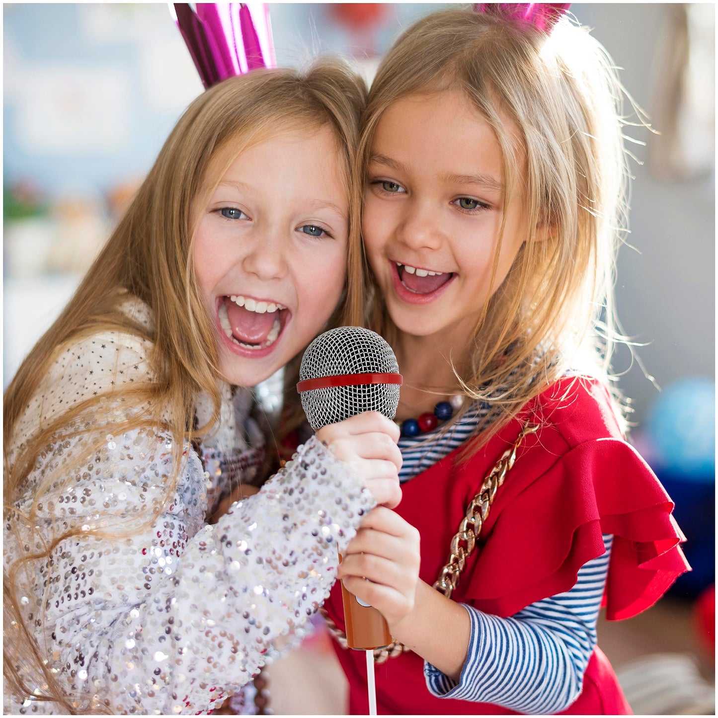 Singimals Kids Karaoke Speaker With Microphone - Unleash Your Child'S Inner Superstar, Bluetooth V5.1, 12H Playtime, 5W Speaker, Multicolor Led Lighting, Theo The Bear