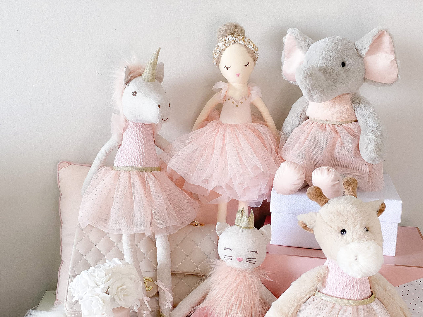 MON AMI Emma The Elephant Stuffed Animal - 17, Soft Plush Animal Doll, Use as Toy or Room Decor, Great Gift for Kids of All Ages