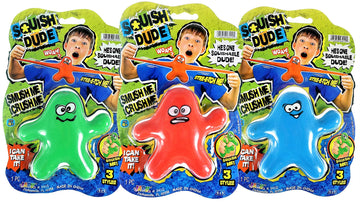 Ja-Ru Stretchy Guy (3 Squishy Toys) Bendable Wrestling Action Figures. Sand Filled Stress Toy Pack. Sensory Toys For Kids With Autism. Bulk Party Favors Goodie Bag Stuffers. 3410-3P