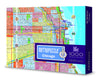 GeoToys Metropuzzle Chicago Jigsaw Puzzles 1000 Pieces Detailed City Map Geography Puzzle Challenging mature-themed Puzzle Fun Puzzles for mature-themeds Family Puzzles US City Map Poster Included