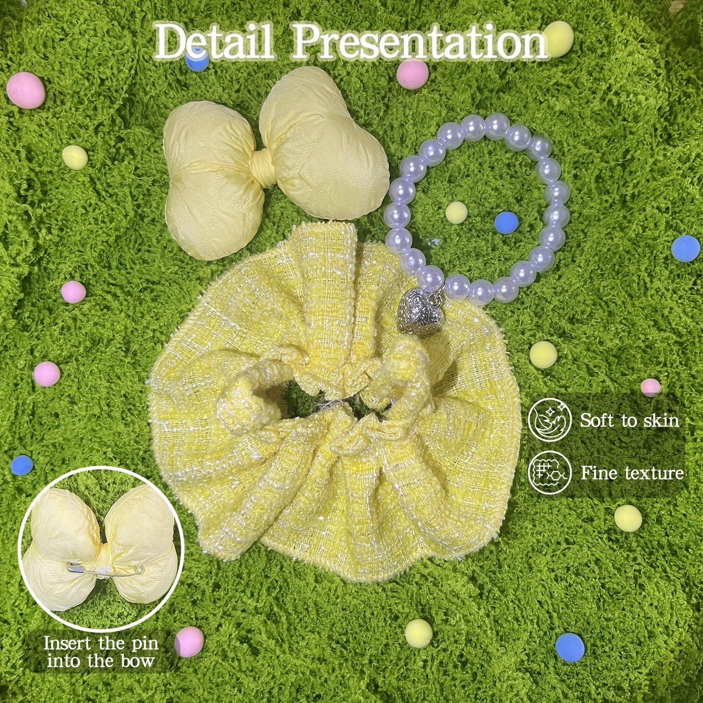 17cm Doll Clothes Set & Outfit Set for 17cm Dolls - enhanced Fashion Dresses with Accessories elegant Chic Doll Clothing & Style Bundle Yellowish White