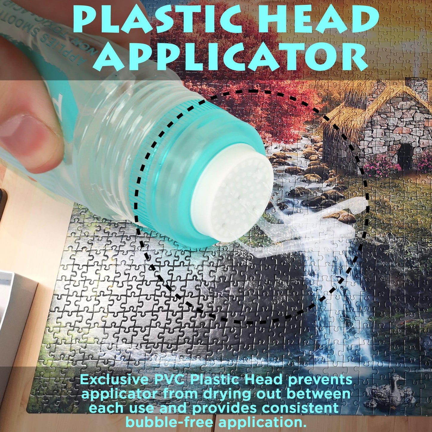 Darice Jigsaw Puzzle Glue Clear, Easy-On Applicator Head, Quick-Drying Pack Of 2 Non-Toxic Jigsaw Puzzle Saver Glue For 1000/1500/3000 Piece Puzzles - 130Ml X2 Bottle