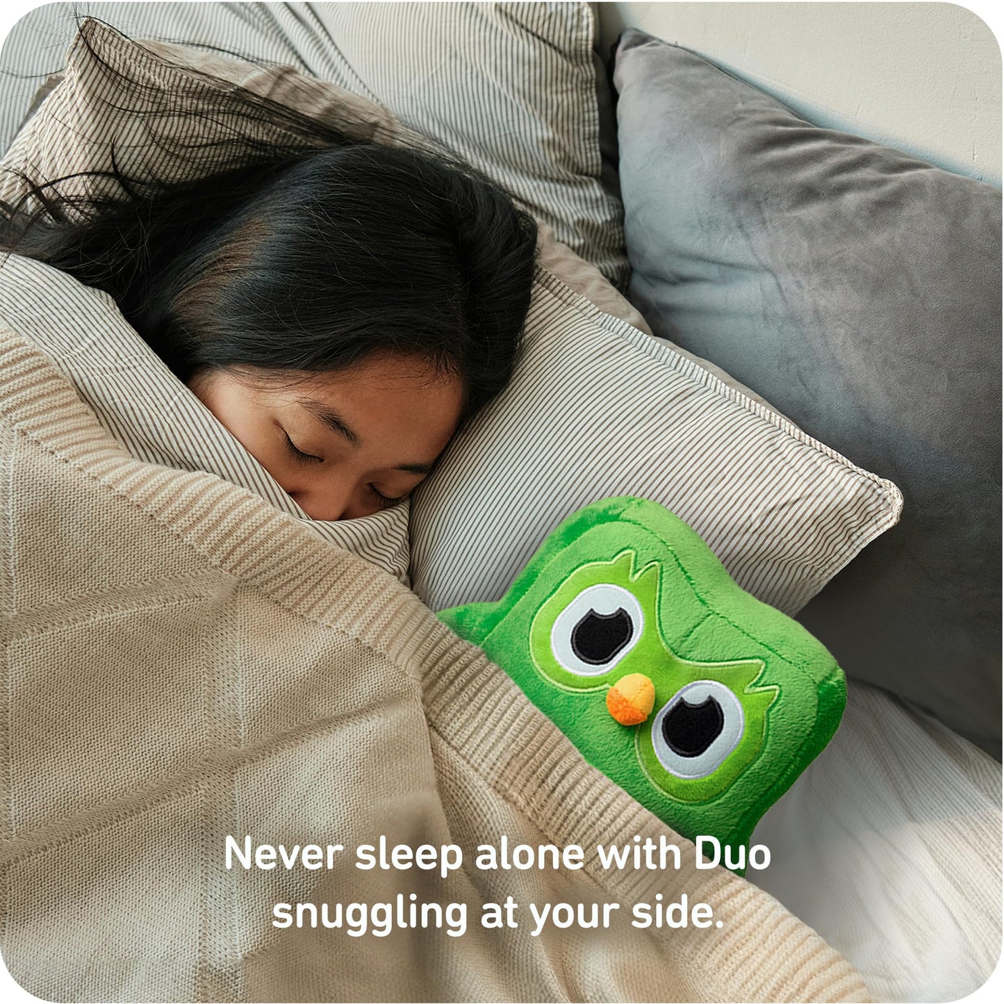 Duolingo Duo Plush - Officially Licensed - Reminder To Do Your Daily Lesson, Premium Plushie, Feather Green, 8.5''