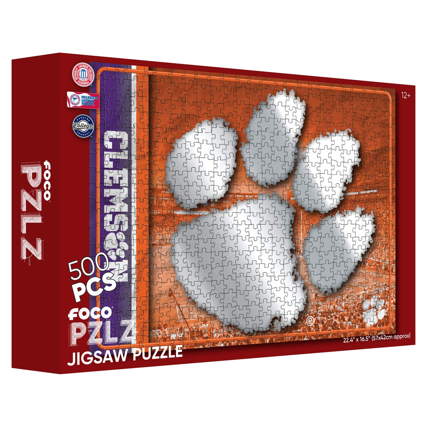 Foco Clemson Tigers Ncaa Big Logo 500 Piece Jigsaw Pzlz (Pzlzncjg500Bl)