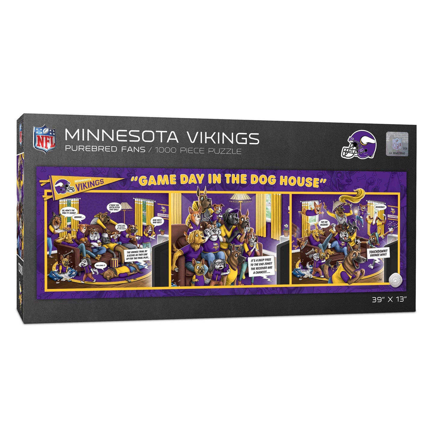 Youthefan Nfl Minnesota Vikings Game Day In The Dog House 1000Pc Puzzle