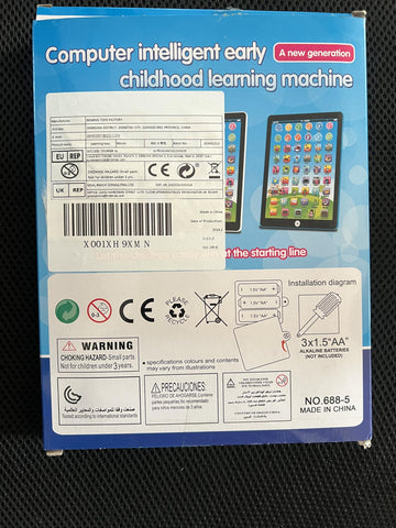 Stoulkd Kids Tablet -Learning Pad,With 6 Games To Learn Music/Words/Learning Letters / Alphabet,Education Tablet For Kids For Boys & Girls 3 Years Up…