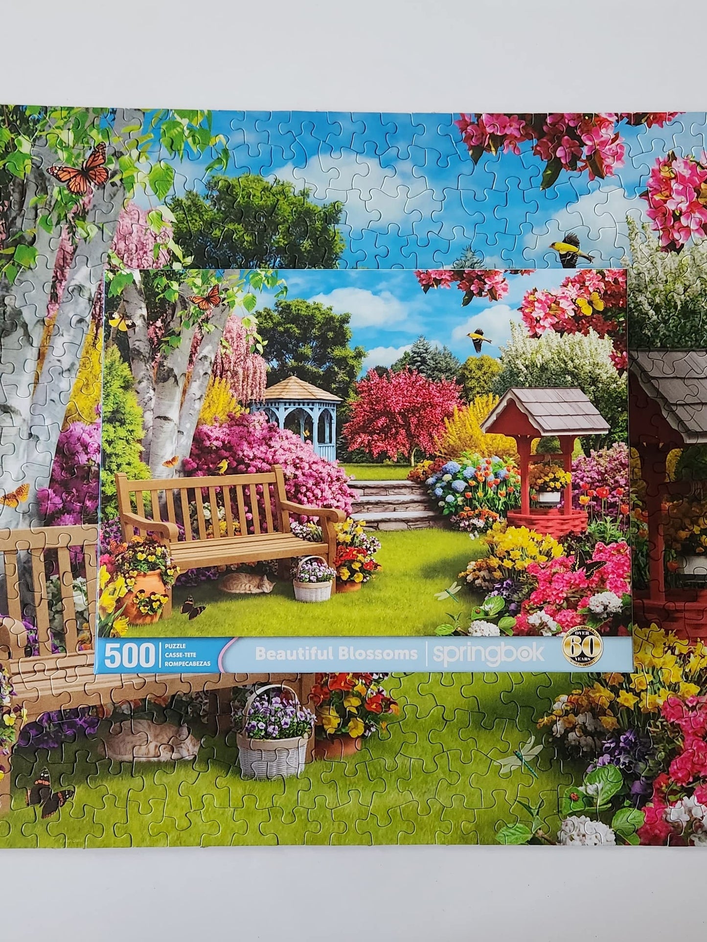 Springbok Beautiful Blossoms 500 Piece Jigsaw Puzzle For Adults Features A Dreamy Garden Scene In Spring With Blooms Of Every Color