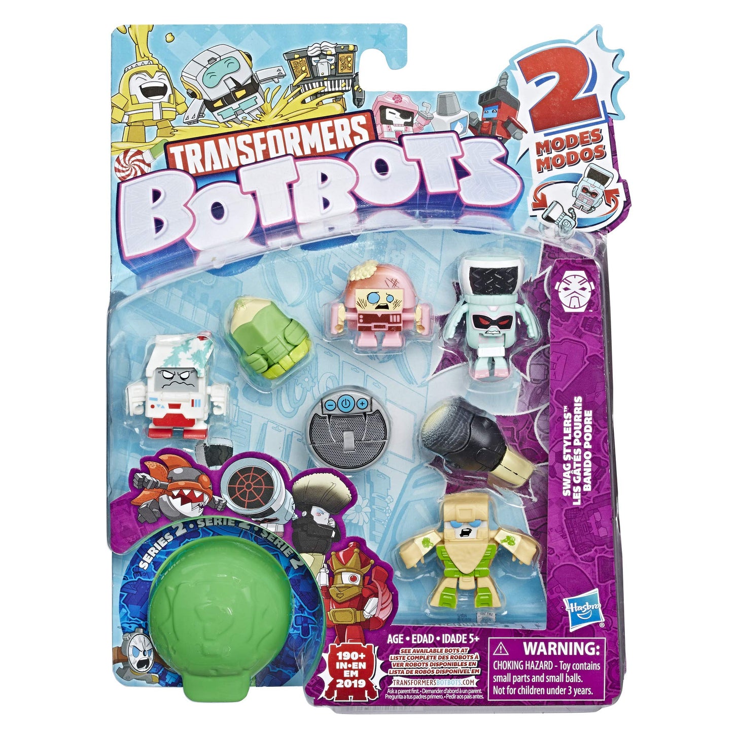 Transformers Hasbro Toys Botbots Series 2 Swag Stylers 8 Pack - Mystery 2-in-1 Collectible Figures! Kids Ages 5 & Up (Styles & C