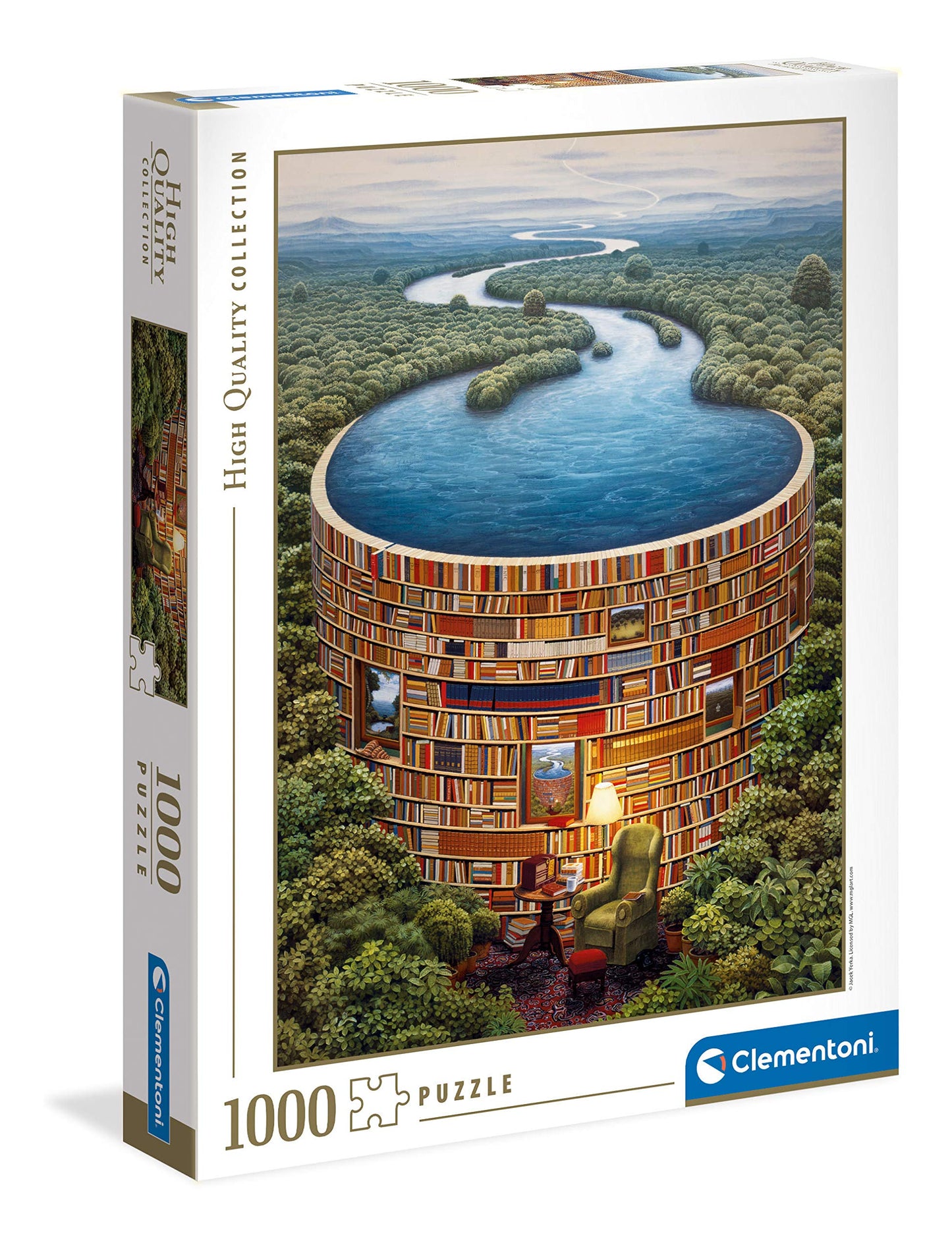Clementoni Collection 39603, Bibliodame Puzzle For Adults And Children, 1000 Pieces, Ages 10 Years Plus