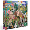 eeBoo Piece & Love: Artist & Daughter - 1000 Piece Puzzle - mature-themed Square Jigsaw 23x23 Includes Image Reference Insert Glossy Pieces