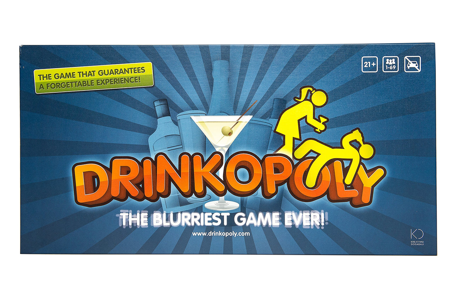 Drinkopoly – The King Of Drinking Games – Combined Board/Table Party Games For Adults And Students With 50 Expansion Cards With Tasks, An (Un)Forgettable Experience, A Drinking Game Gift Set